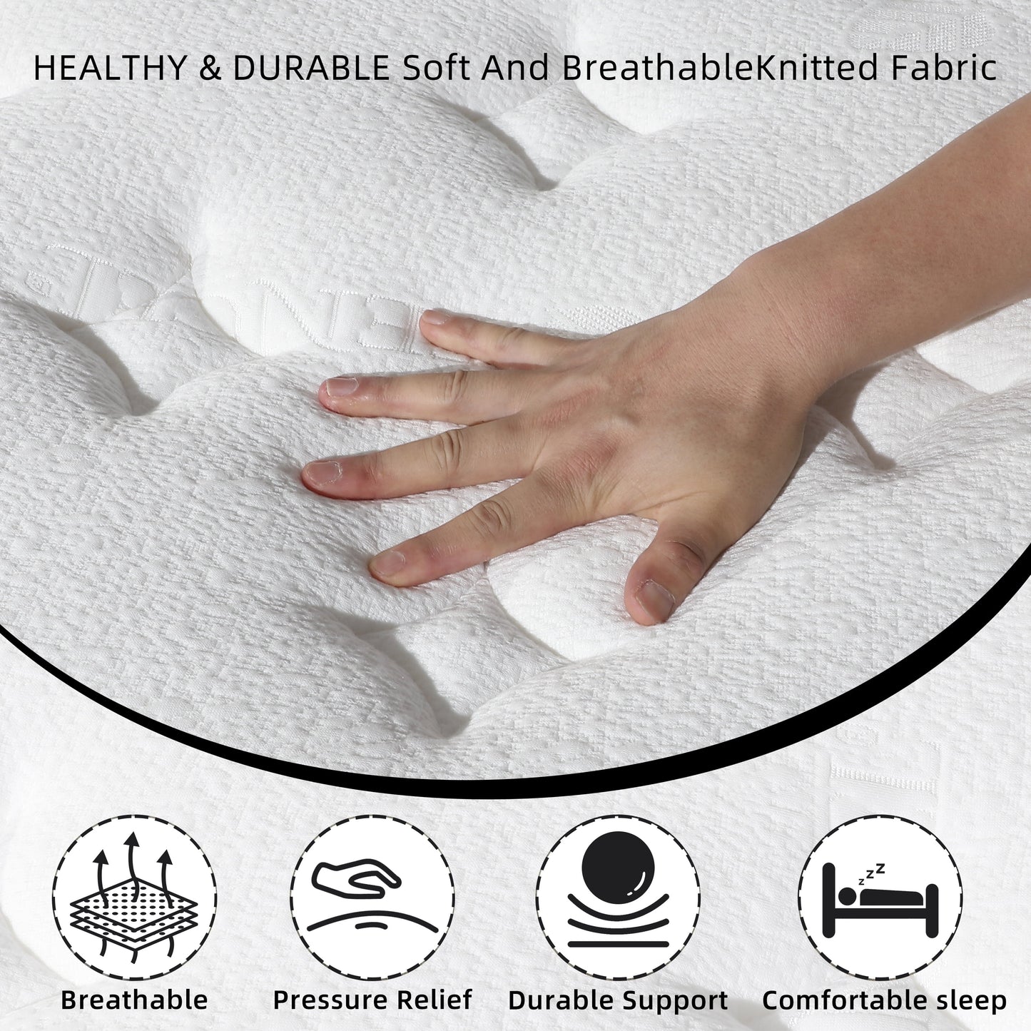 CICIMLU 8/10/12/14 INCH TWIN FULL QUEEN KING MATTRESS ,HYBRID MATTRESSES MEDIUM FIRM IN A BOX