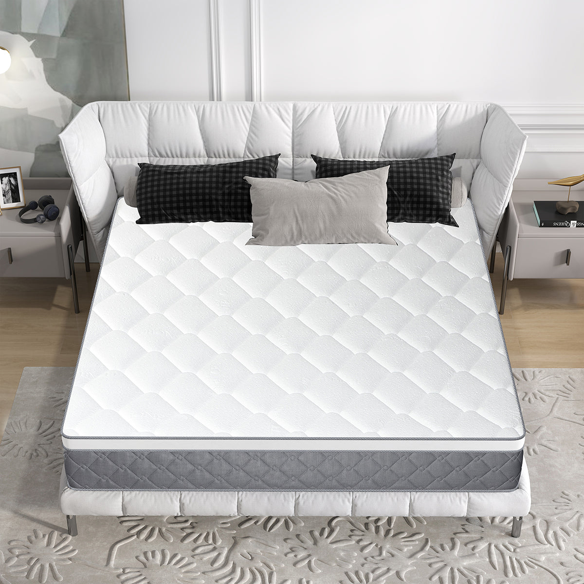 CHEVNI 12/14 INCH QUEEN SIZE HYBRID MATTTRESS INNERSPRING MEMORY FOAM MATTRESS
