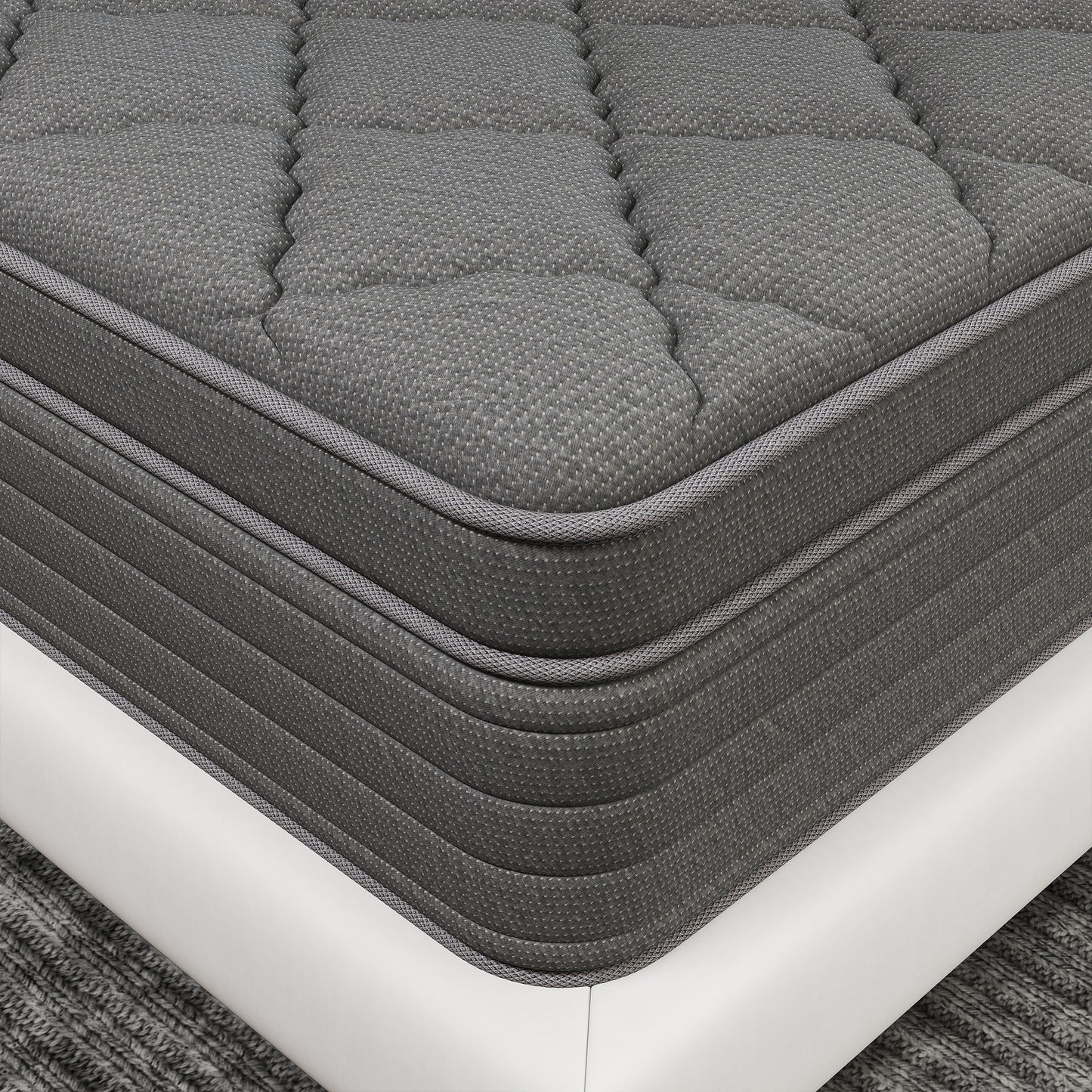 lemontalking 12/14 INCH TWIN FULL QUEEN KING SIZE MATTRESS MEDIUM COMFORT FULL SIZE FOR ADULT HYBRID MATTRESS IN A BOX