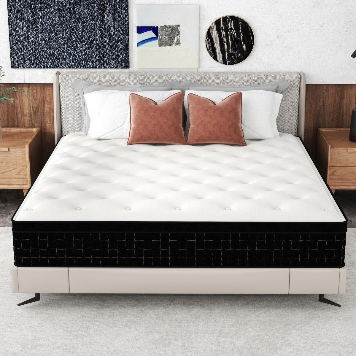 CHEVNI 12/14 INCH HYBRID MATTTRESS IN A BOX TWIN FULL QUEEN KING SIZE