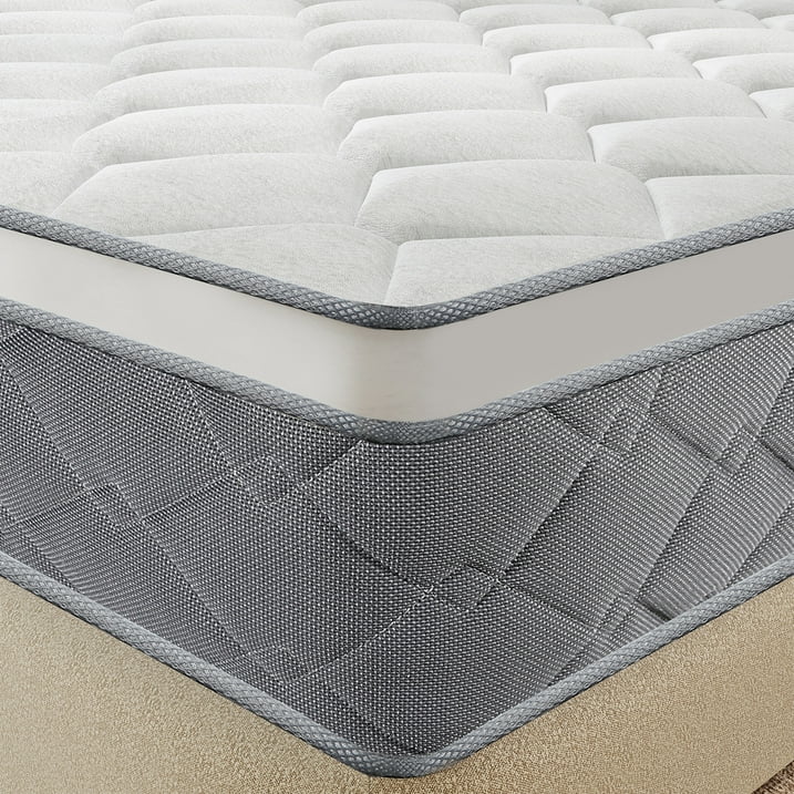 Kviwasha 12 INCH TWIN FULL QUEEN KING ADULT MATTRESS WITH POCKET SPRING HYBRID MEMORY FOAM MEDIUM FIRM MATTRESS