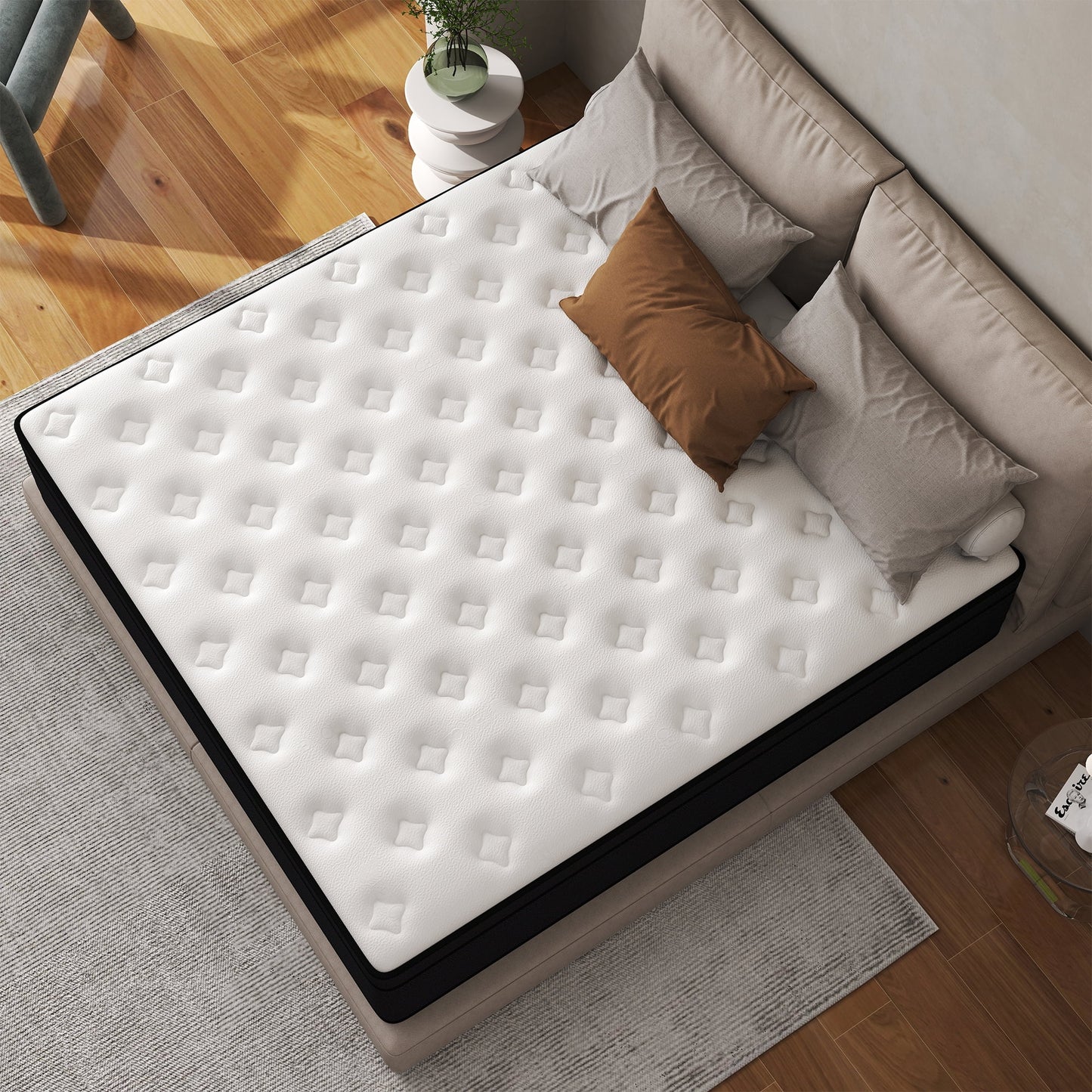 CICIMLU TWIN 8/10/12/14 INCH HYBRID MEMORY FOAM MATTRESS IN A BOX MEDIUM FIRM SOFT AND BREATHABLE, TWIN FULL QUEEN KING SIZE