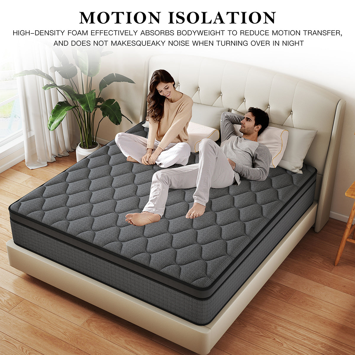 CICIMLU 12 INCH TWIN FULL QUEEN KING MATTRESS ,HYBRID MATTRESSES MEDIUM FIRM IN A BOX