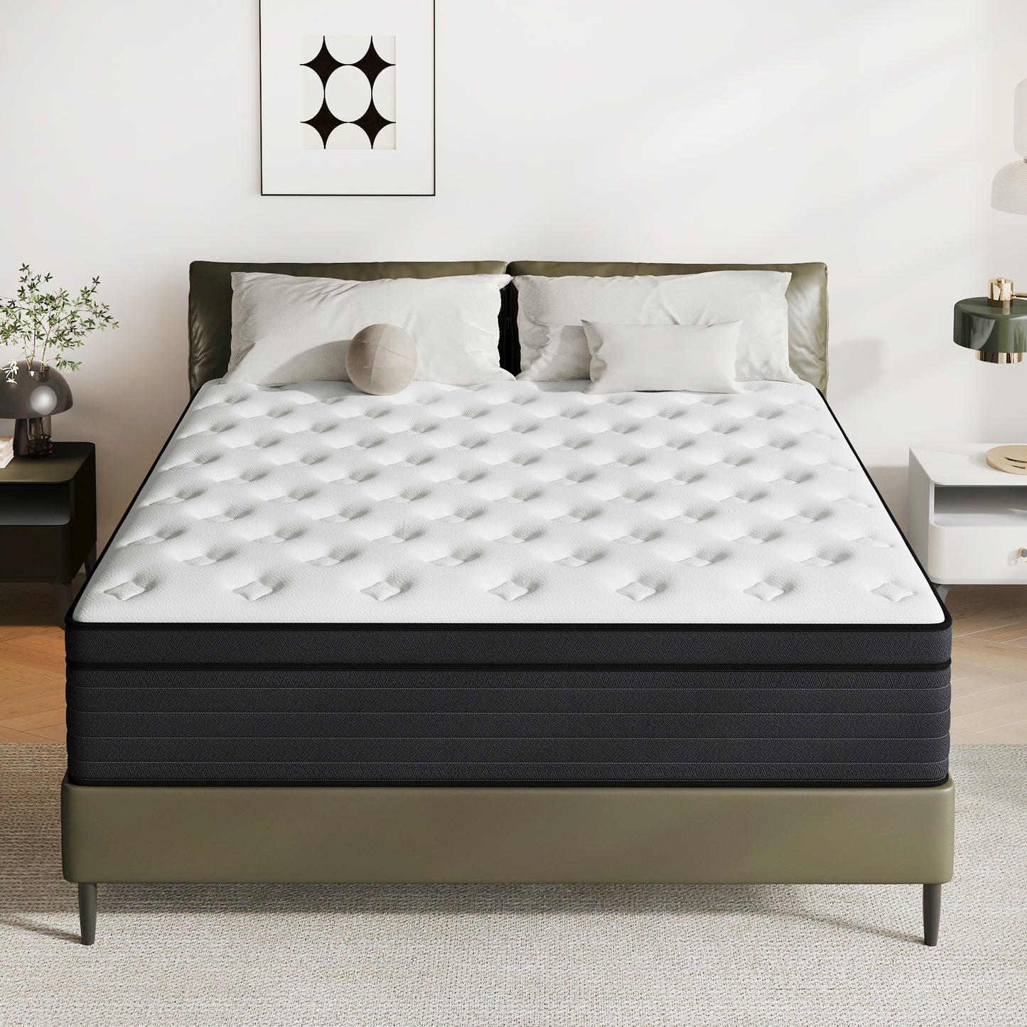 DalisTairy 8/10/12/14 INCH TWIN FULL QUEEN KING SIZE MATTRESS MEDIUM COMFORT FULL SIZE FOR ADULT HYBRID MATTRESS IN A BOX
