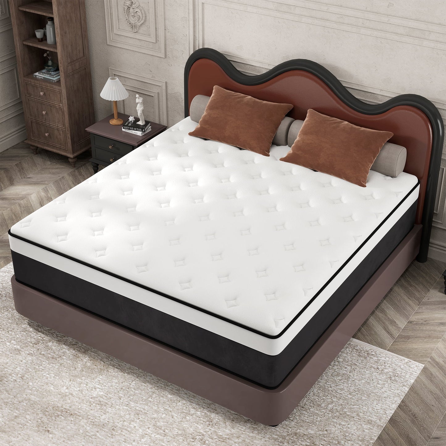 CICIMLU 8/10/12/14 INCH TWIN FULL QUEEN KING MATTRESS ,HYBRID MATTRESSES MEDIUM FIRM IN A BOX