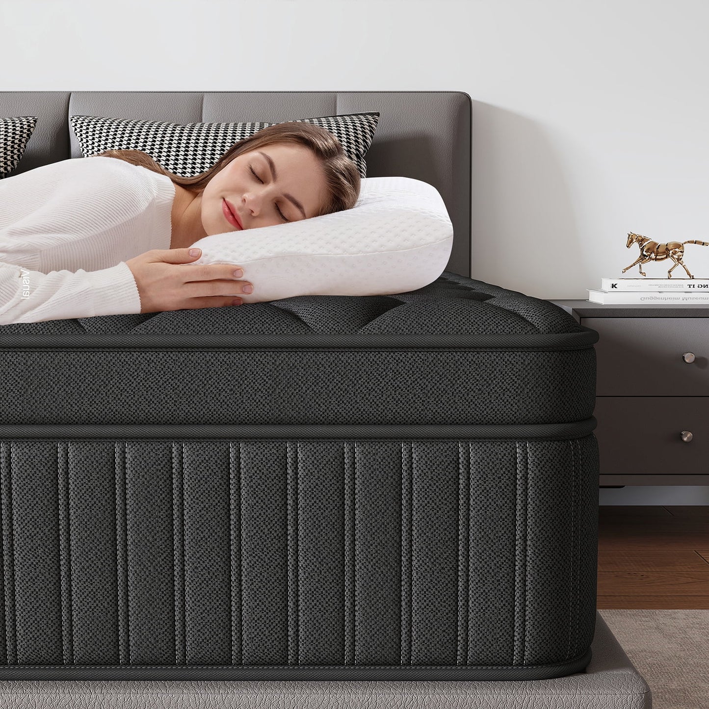 lemontalking 12/14 INCH TWIN FULL QUEEN KING SIZE MATTRESS MEDIUM COMFORT FULL SIZE FOR ADULT HYBRID MATTRESS IN A BOX