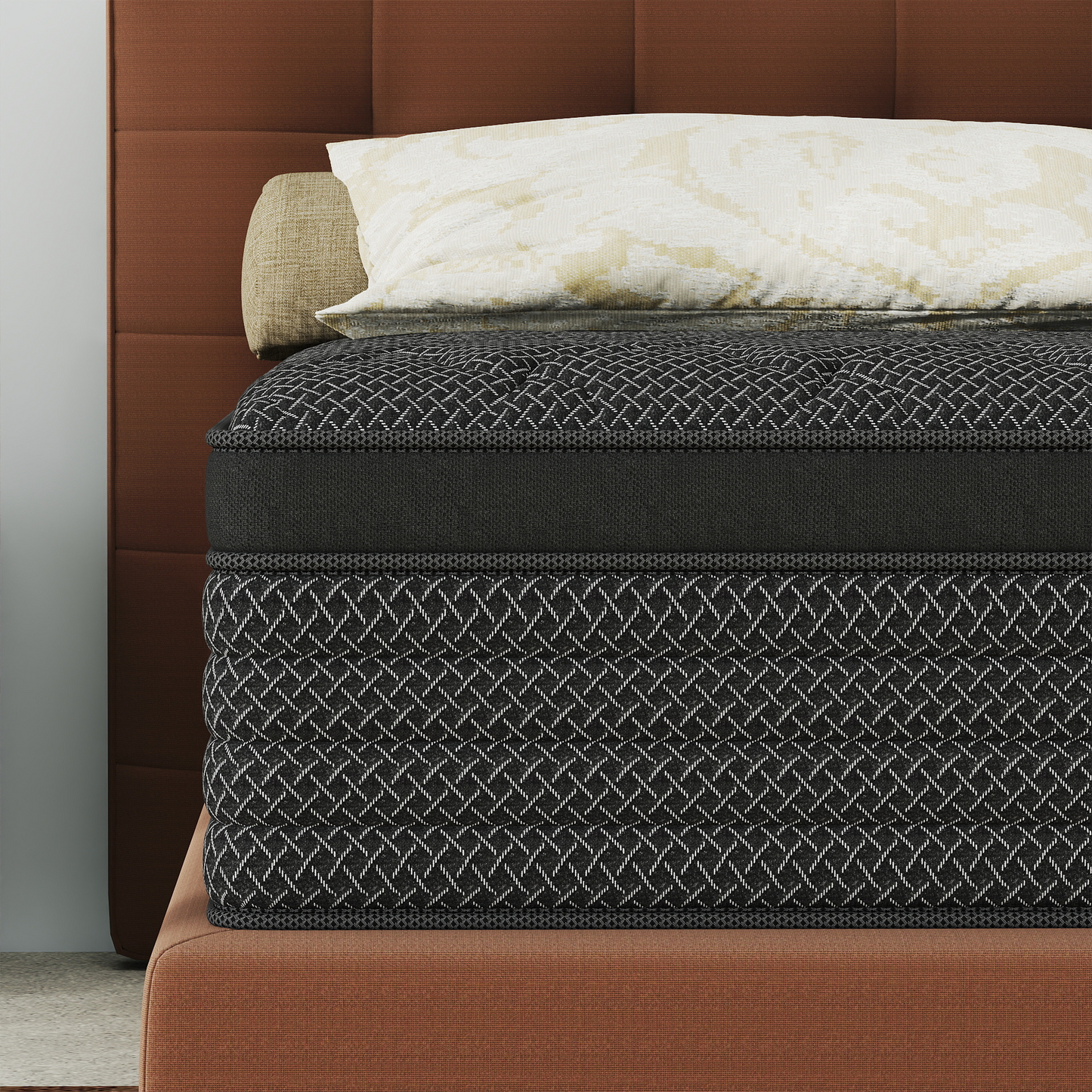 CHEVNI 12/14 Inch Black Mattress Hybrid Spring Memory Foam TWIN FULL QUEEN KING Size