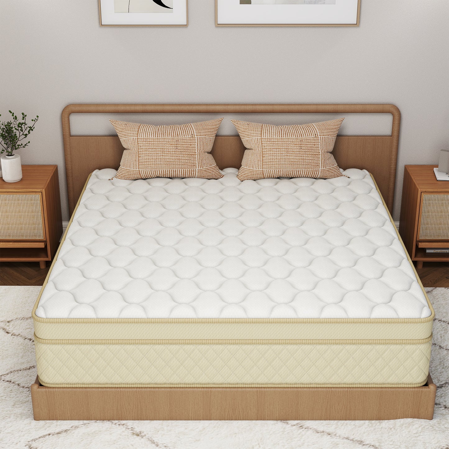 CHEVNI 12/14 Inch Hybrid Spring Memory Foam Mattress TWIN FULL QUEEN KING Size