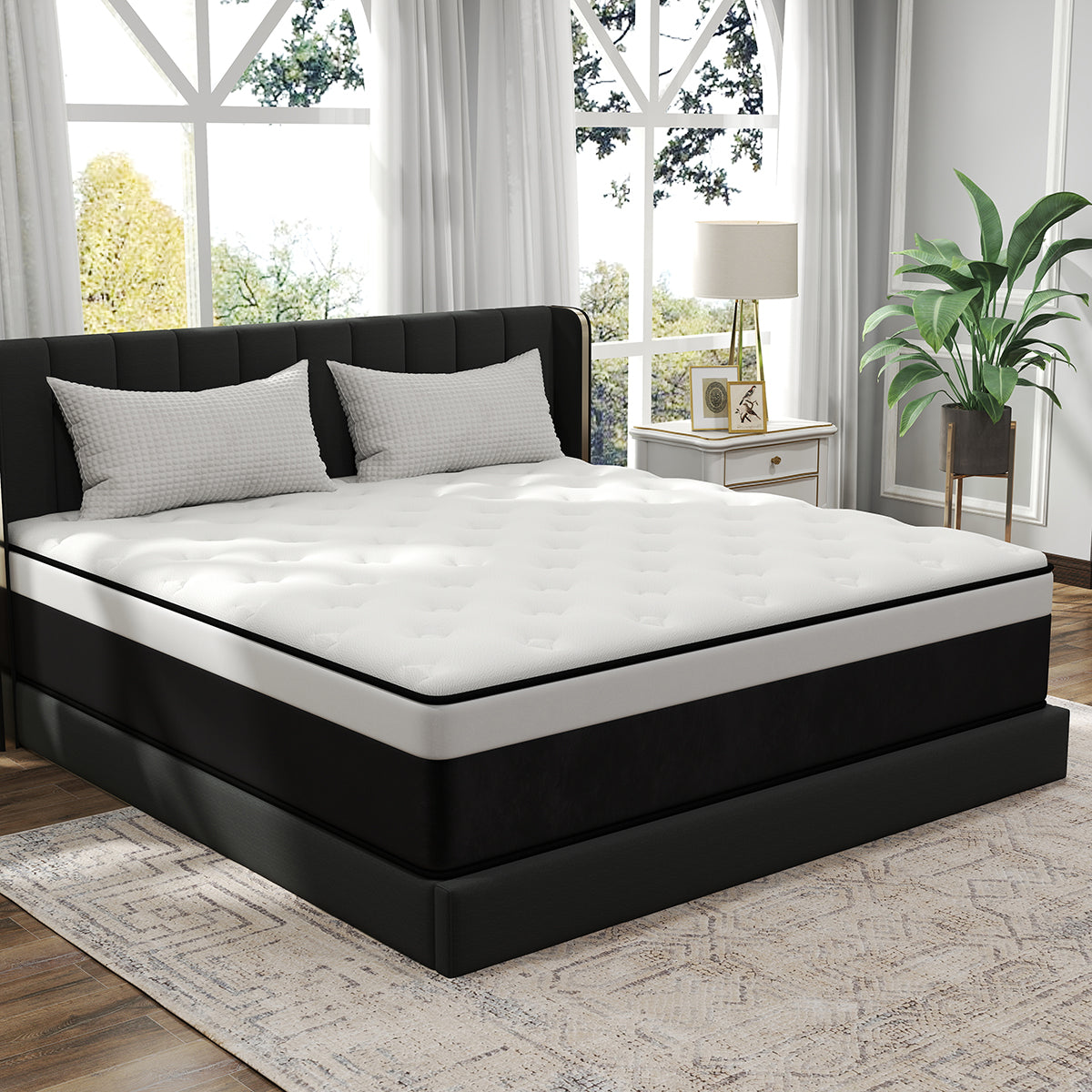 CHEVNI 12 INCH HYBRID MEMORY FOAM SPRING MATTTRESS IN A BOX TWIN FULL QUEEN KING SIZE