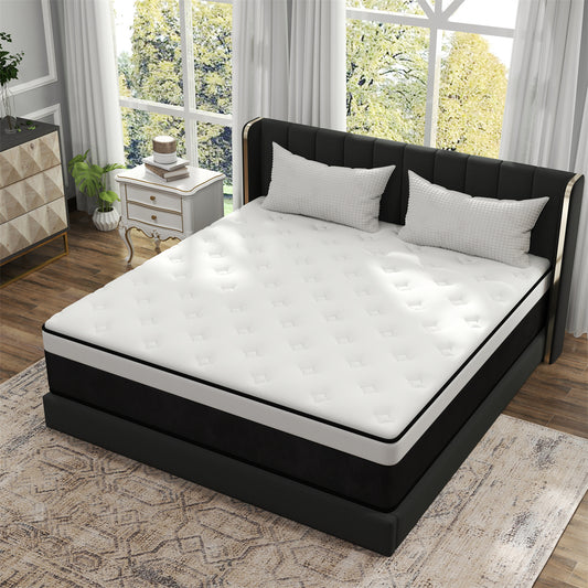 CHEVNI 12 INCH HYBRID MEMORY FOAM SPRING MATTTRESS IN A BOX TWIN FULL QUEEN KING SIZE