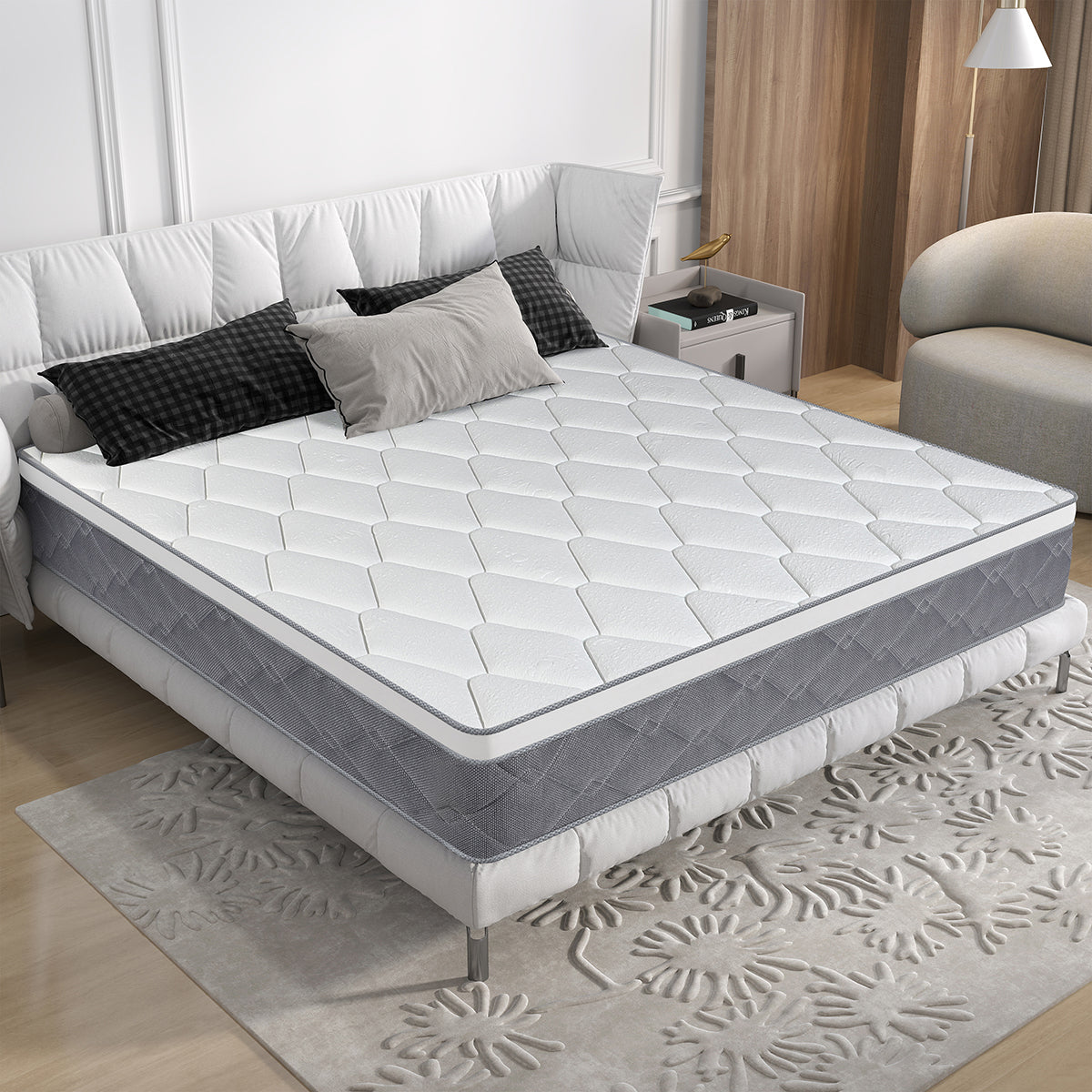 CHEVNI 12/14 INCH QUEEN SIZE HYBRID MATTTRESS INNERSPRING MEMORY FOAM MATTRESS