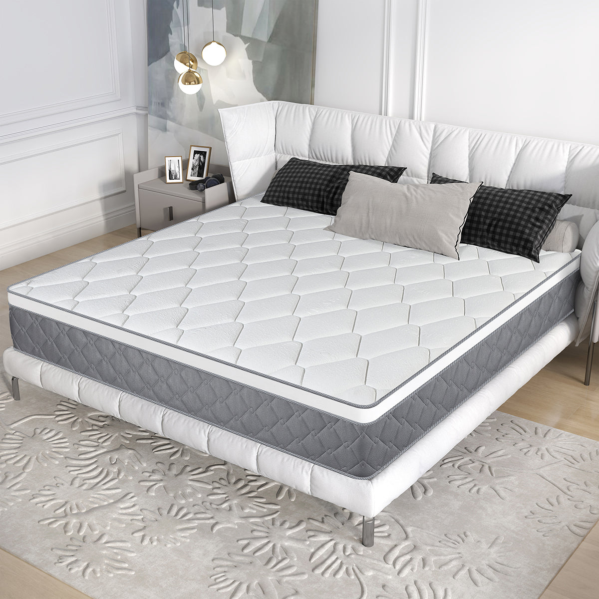 CHEVNI 12/14 INCH QUEEN SIZE HYBRID MATTTRESS INNERSPRING MEMORY FOAM MATTRESS