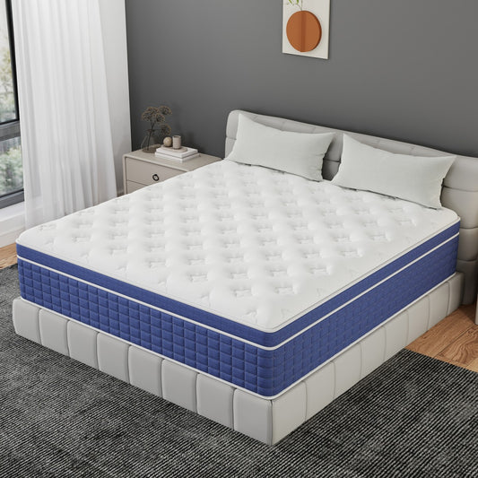 CHEVNI 12/14 INCH HYBRID MATTTRESS IN A BOX TWIN FULL QUEEN KING SIZE