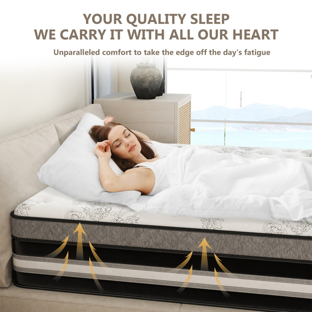 CHEVNI 12/14 Inch Mattress Hybrid Spring Memory Foam TWIN FULL QUEEN KING Size