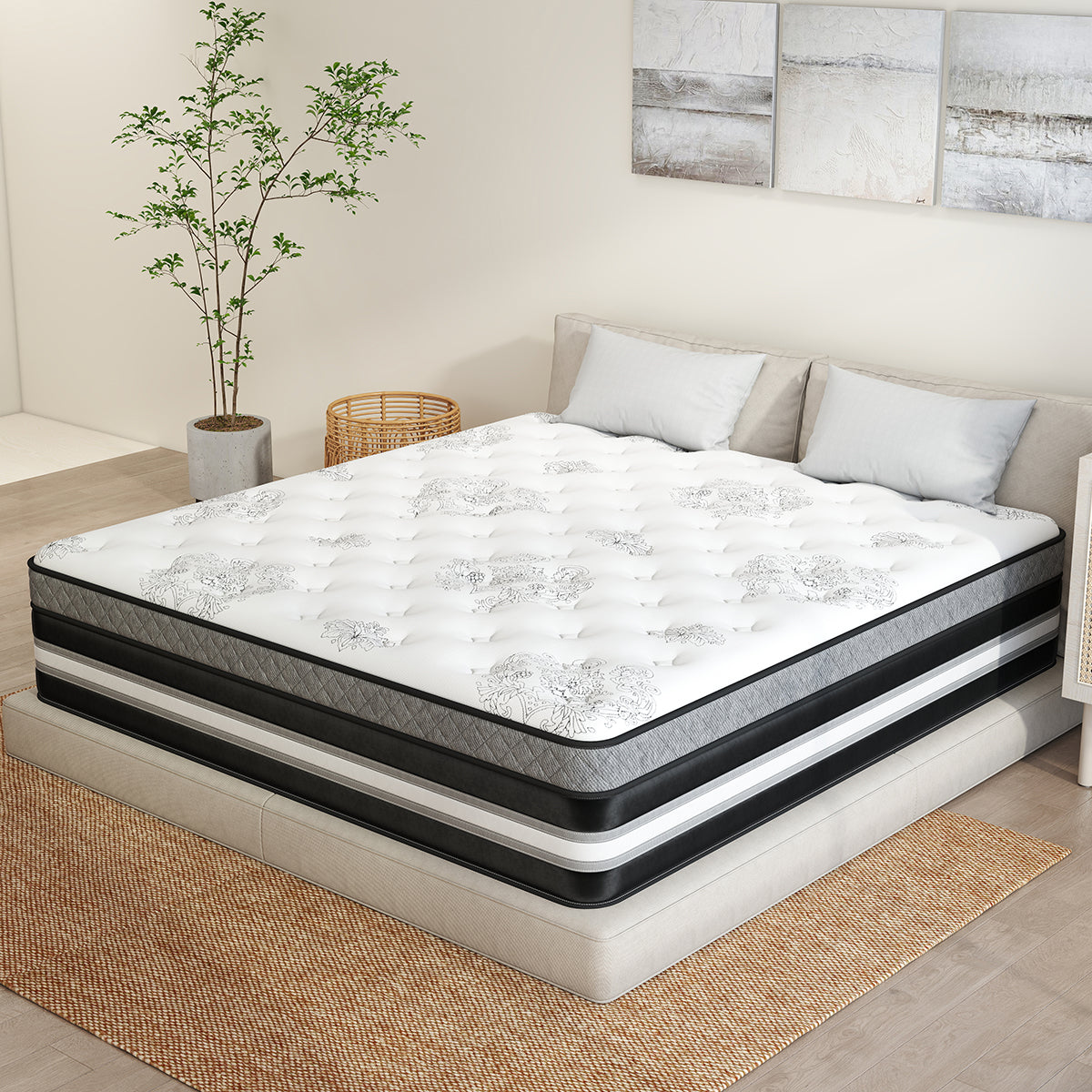 CHEVNI 12/14 Inch Mattress Hybrid Spring Memory Foam TWIN FULL QUEEN KING Size