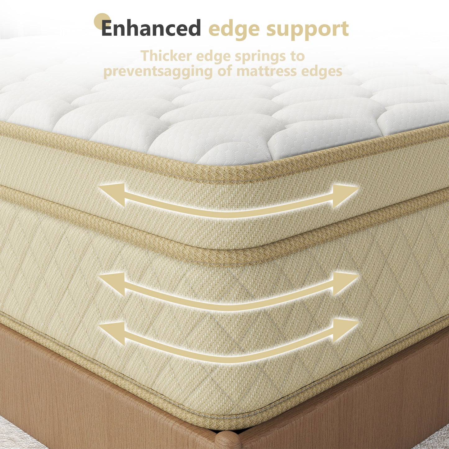 CHEVNI 12/14 Inch Hybrid Spring Memory Foam Mattress TWIN FULL QUEEN KING Size