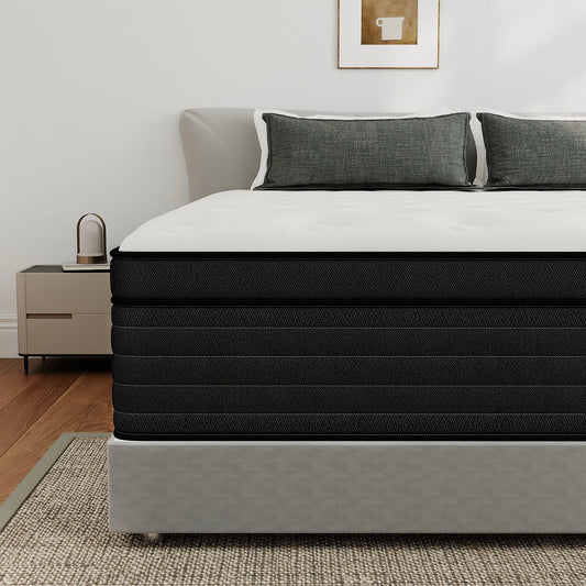 Kviwasha 8/10/12/14 INCH TWIN FULL QUEEN KING ADULT MATTRESS WITH POCKET SPRING HYBRID MEMORY FOAM MEDIUM FIRM MATTRESS