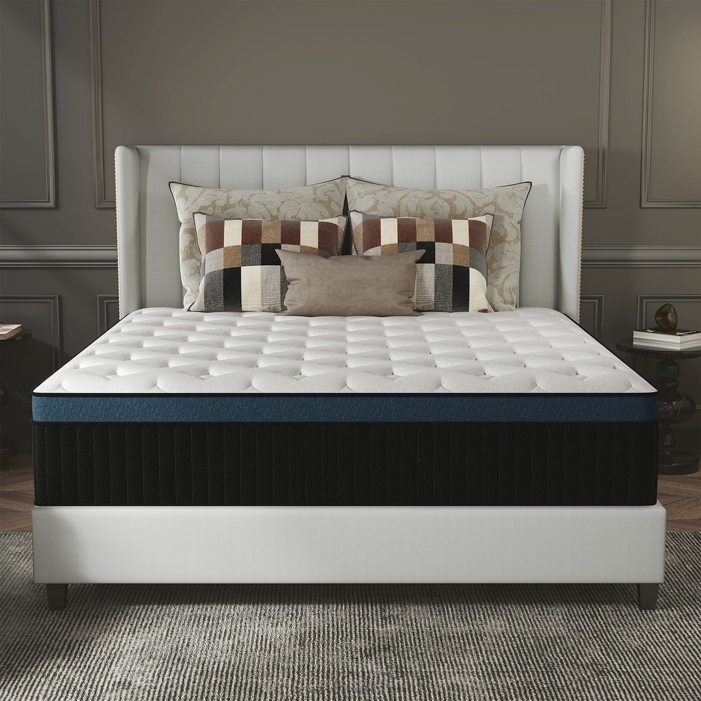 Yilicy 12/14 INCH TWIN FULL QUEEN KING MATTRESS MEDIUM COMFORT TWIN SIZE FOR ADULT HYBRID MATTRESS IN A BOX