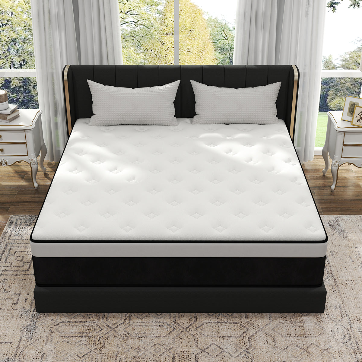 CHEVNI 12 INCH HYBRID MEMORY FOAM SPRING MATTTRESS IN A BOX TWIN FULL QUEEN KING SIZE