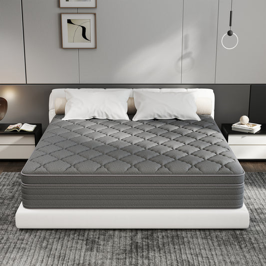 lemontalking 12/14 INCH TWIN FULL QUEEN KING SIZE MATTRESS MEDIUM COMFORT FULL SIZE FOR ADULT HYBRID MATTRESS IN A BOX