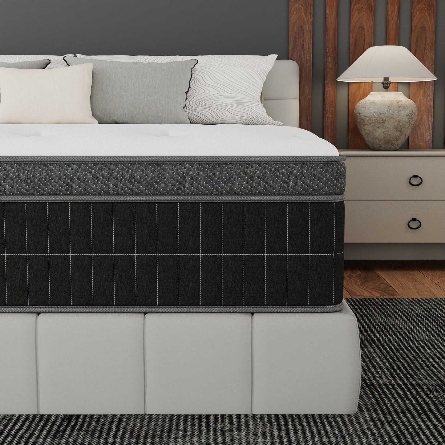 CHEVNI 10/12/14 Inch Hybrid Mattress In a Box Pocket Spring Memory Foam TWIN FULL QUEEN KING Size