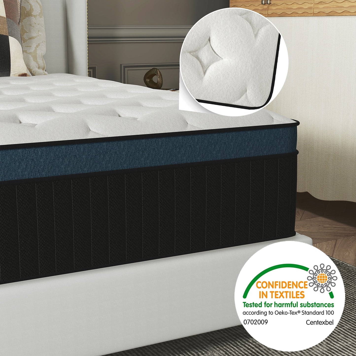 Yilicy 12/14 INCH TWIN FULL QUEEN KING MATTRESS MEDIUM COMFORT TWIN SIZE FOR ADULT HYBRID MATTRESS IN A BOX