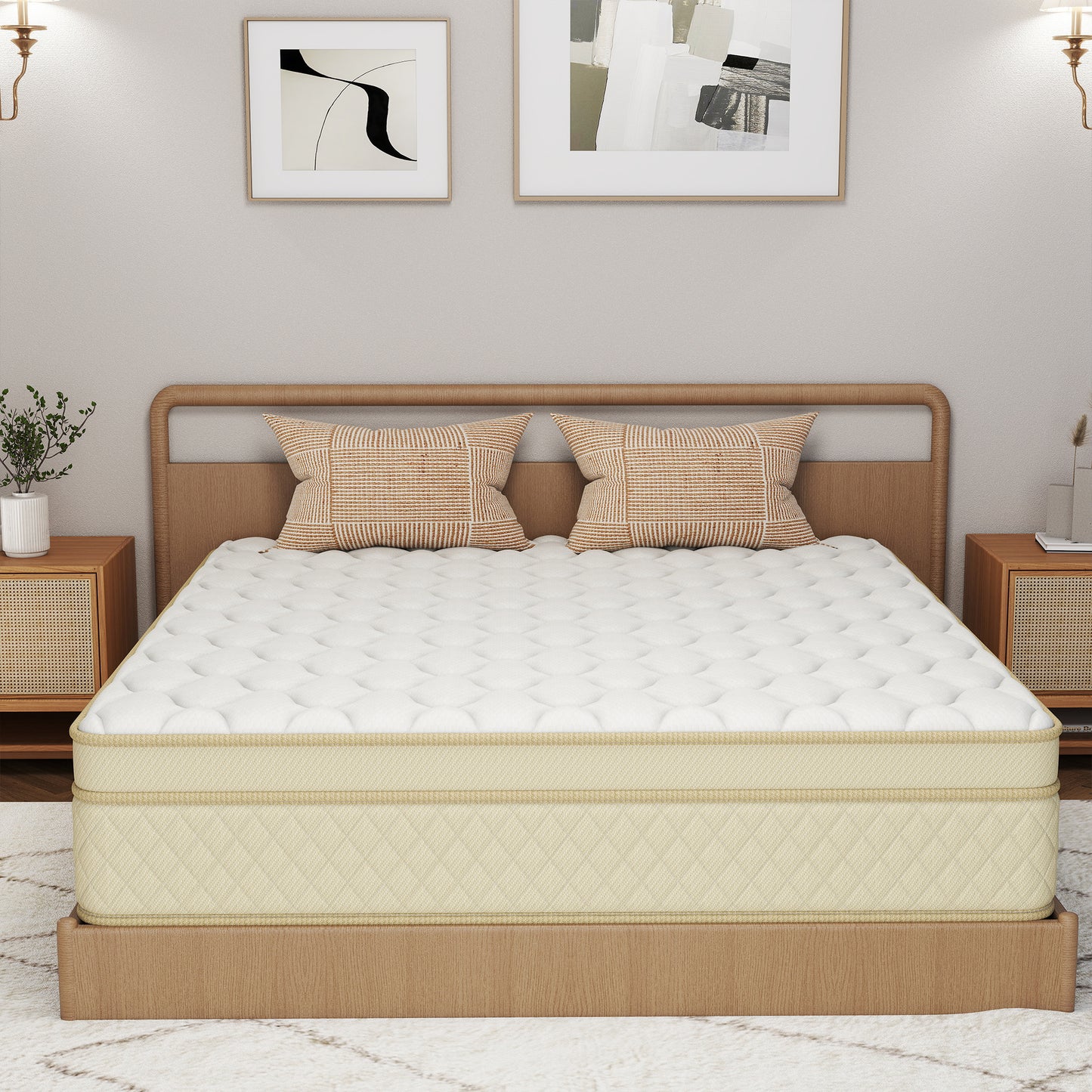 CHEVNI 12/14 Inch Hybrid Spring Memory Foam Mattress TWIN FULL QUEEN KING Size