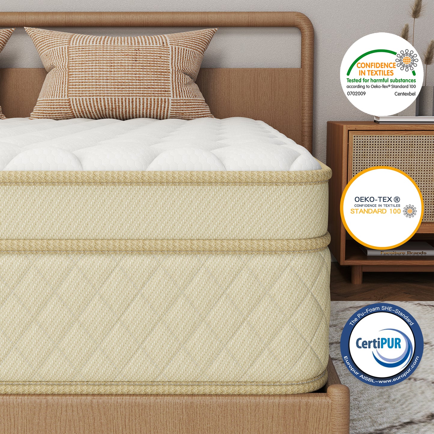 CHEVNI 12/14 Inch Hybrid Spring Memory Foam Mattress TWIN FULL QUEEN KING Size
