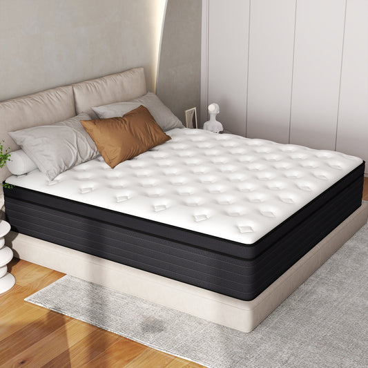 CICIMLU TWIN 8/10/12/14 INCH HYBRID MEMORY FOAM MATTRESS IN A BOX MEDIUM FIRM SOFT AND BREATHABLE, TWIN FULL QUEEN KING SIZE
