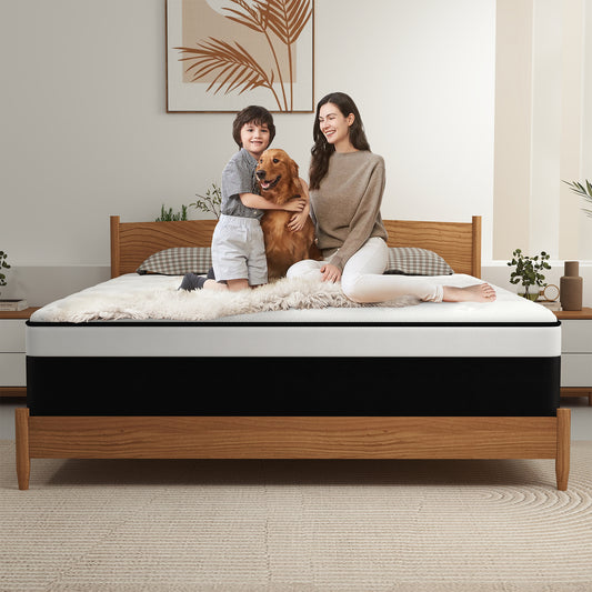 KVIWASHA TWIN 8 /10/12/14 INCH TWIN FULL QUEEN KING HYBRID MEMORY FOAM MATTRESS IN A BOX MEDIUM FIRM SOFT AND BREATHABLE