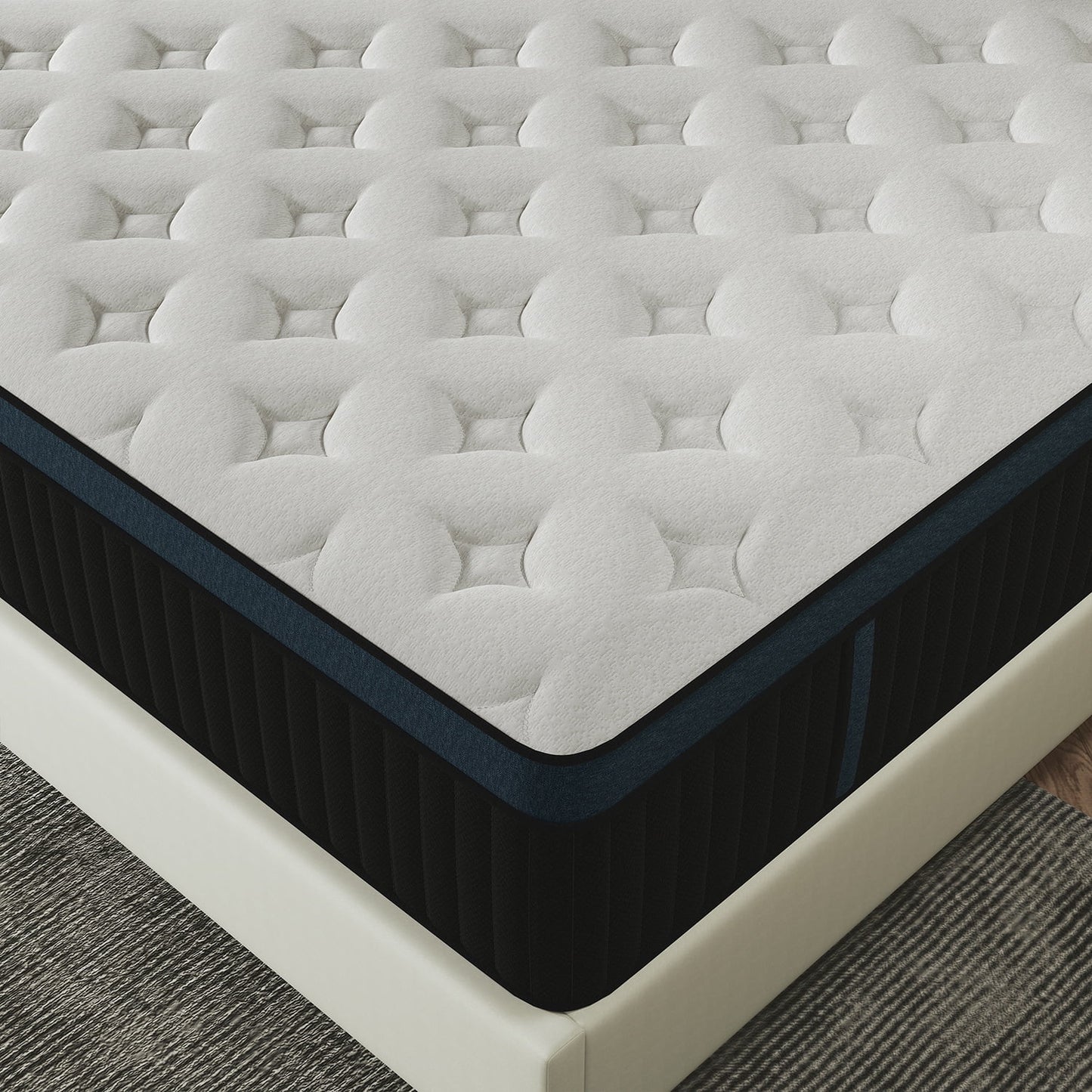 Yilicy 12/14 INCH TWIN FULL QUEEN KING MATTRESS MEDIUM COMFORT TWIN SIZE FOR ADULT HYBRID MATTRESS IN A BOX