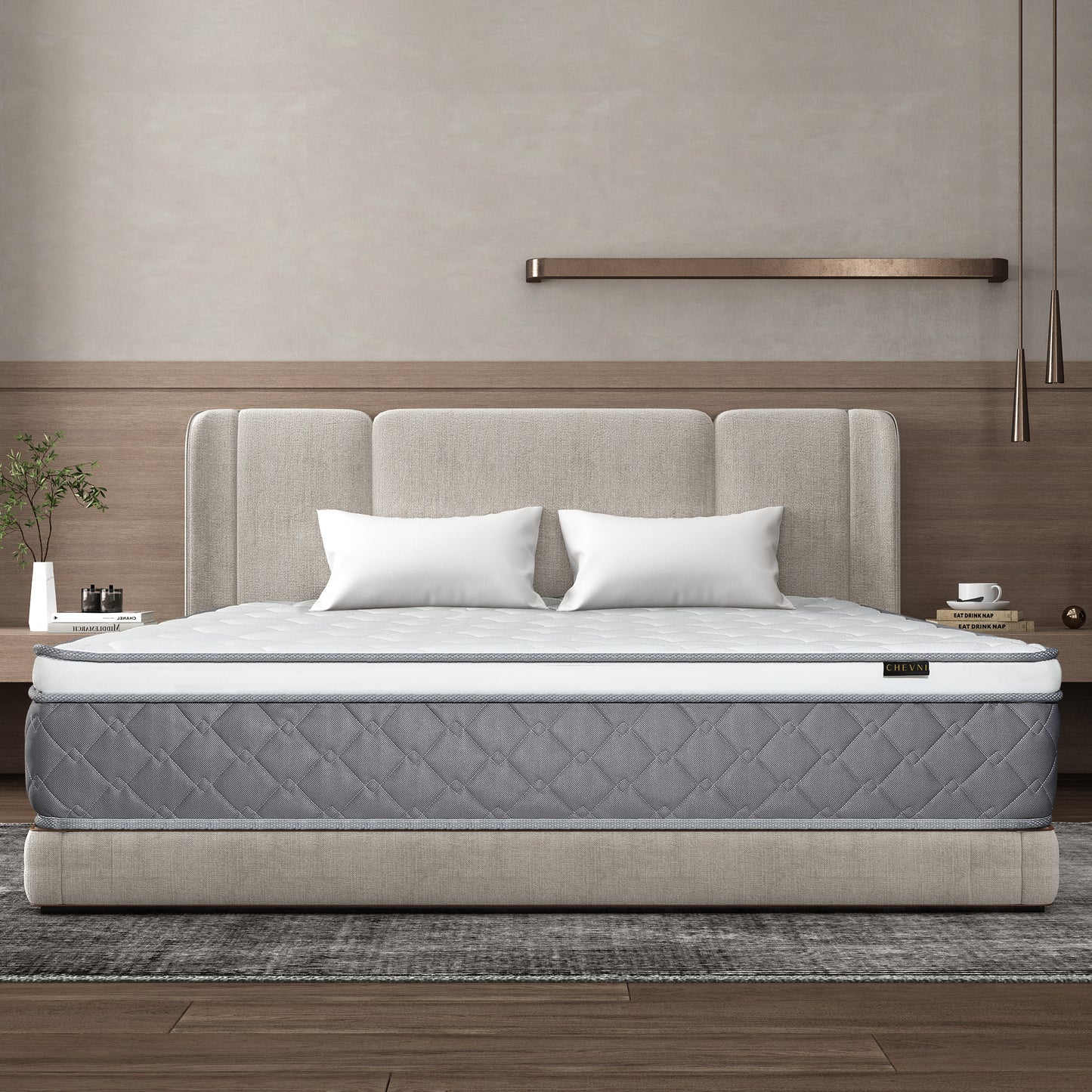 CHEVNI 14 INCH HYBRID MATTTRESS INNERSPRING MEMORY FOAM MATTRESS, TWIN FULL QUEEN KING SIZE